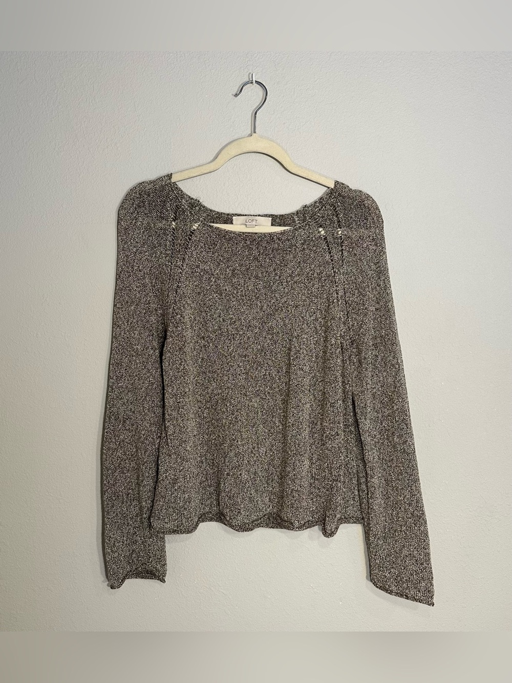LOFT Cotton Knit Long Sleeve